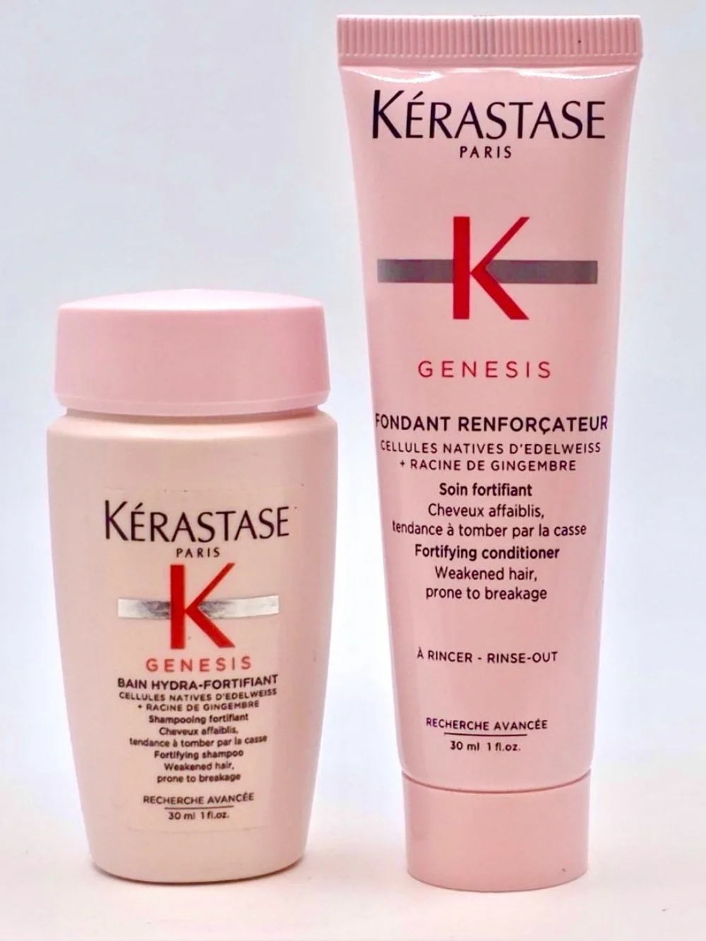 KERASTASE GENESIS SHAMPOO CONDITIONER SET 1oz each New